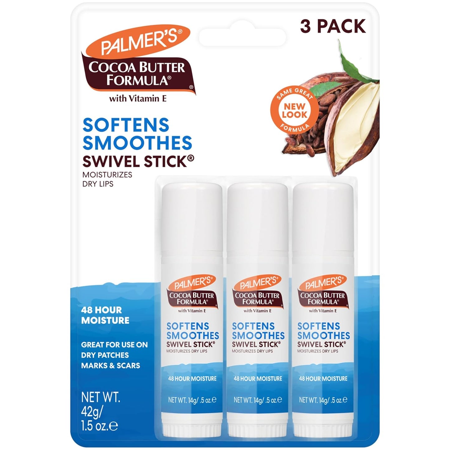 Cocoa Butter Formula Daily Skin Therapy - Moisturizing Swivel Stick with Vitamin E | 0.5 oz