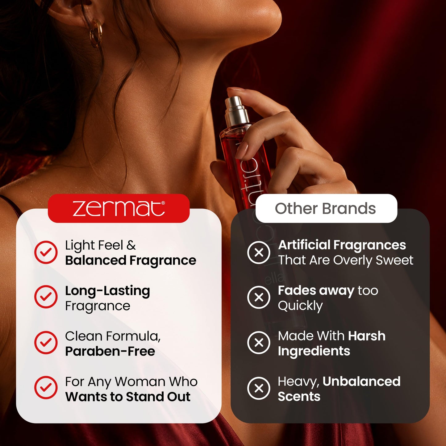 Zermat Incontro Fragrance for Her - Sensual Warm Floral Scent for Passionate Women
