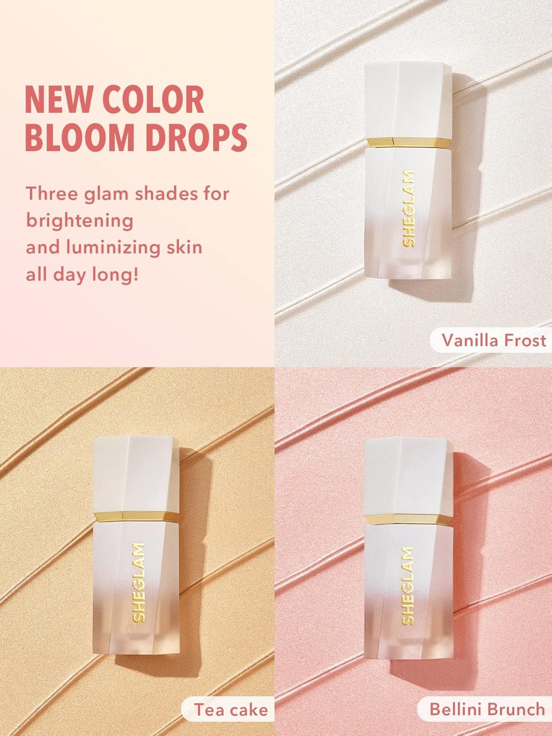 Glow Bloom Liquid Waterproof Highlighter - Long Lasting Cream with Shimmer | Bellini Brunch