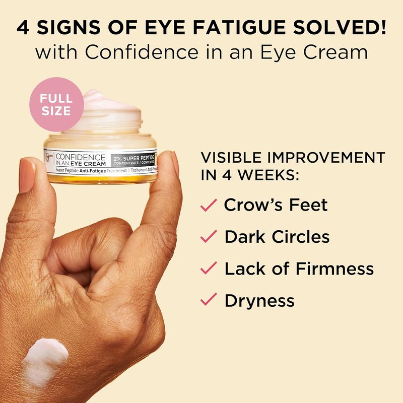 IT Cosmetics Radiance Boosting Skincare Gift Set - 3-Piece Anti-Aging Eye Cream, Moisturizer & Cleanser | Vegan Travel Sizes