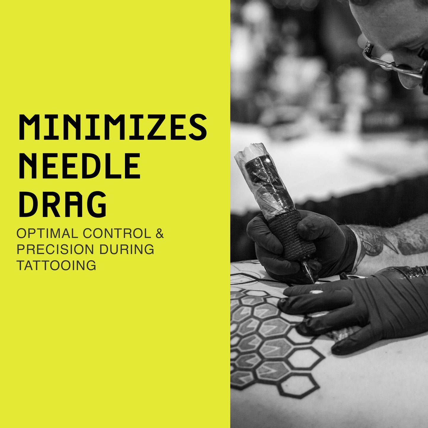 IKONIK Optik Tattoo Glide - Effortless Tattooing Experience with Smooth and Clear Skin | Tattoo Ink Glide and Balm for High-Definition Designs, 7oz