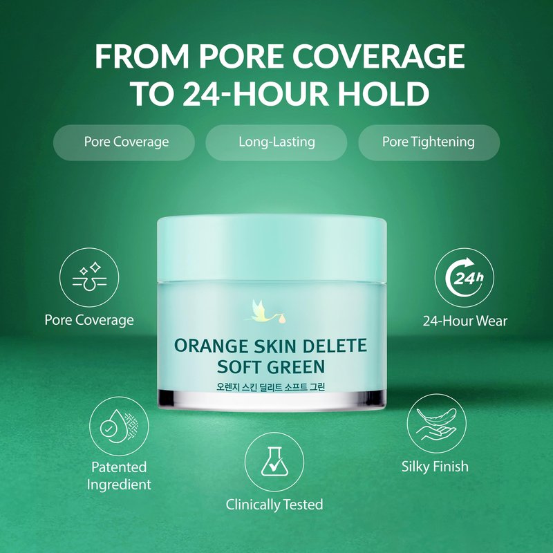 bonamedusa Orange Skin Delete Soft Green Pore Primer Korean Makeup 30g 1.06 oz