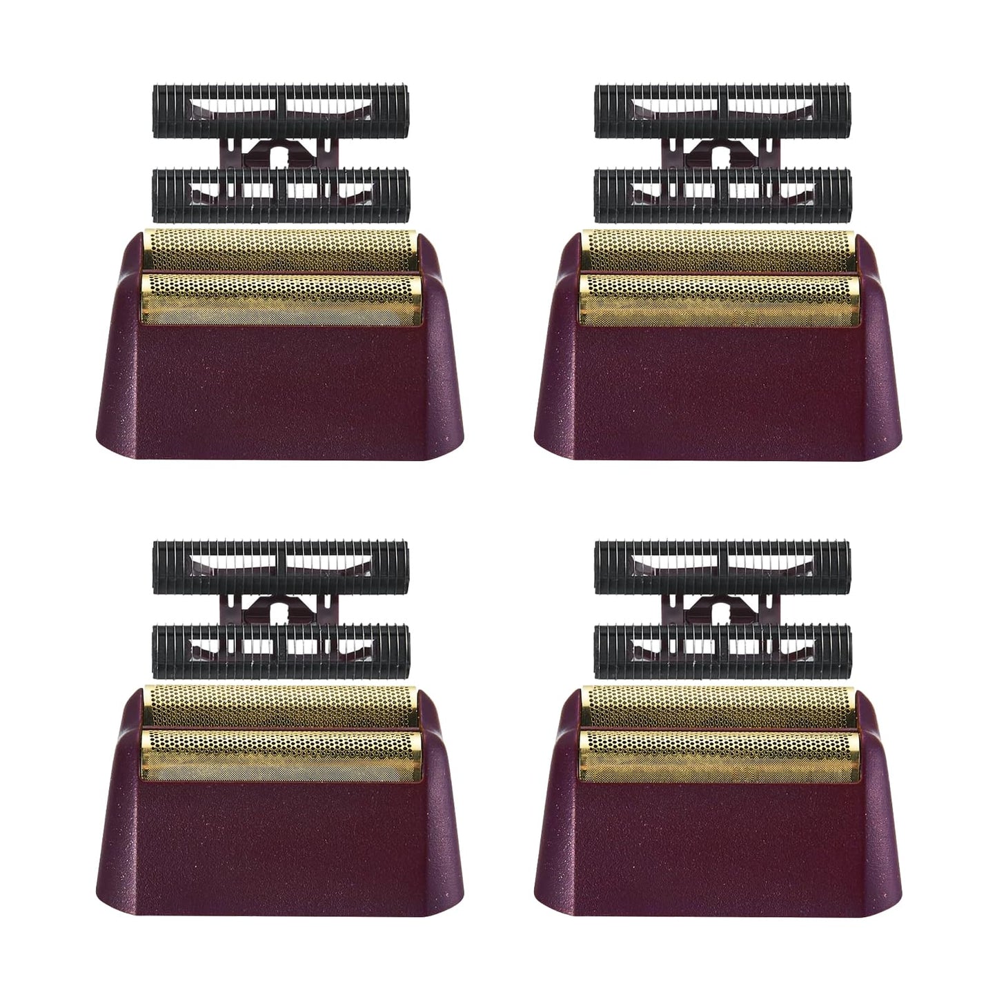 4 Pack Professional 5 Star Series Finale Shaver Replacement Foil and Cutter Bar Assembly Compatible with wahl Shaver Foil 7031-100, 7043-100 Super Close Shaving Replacement Heads