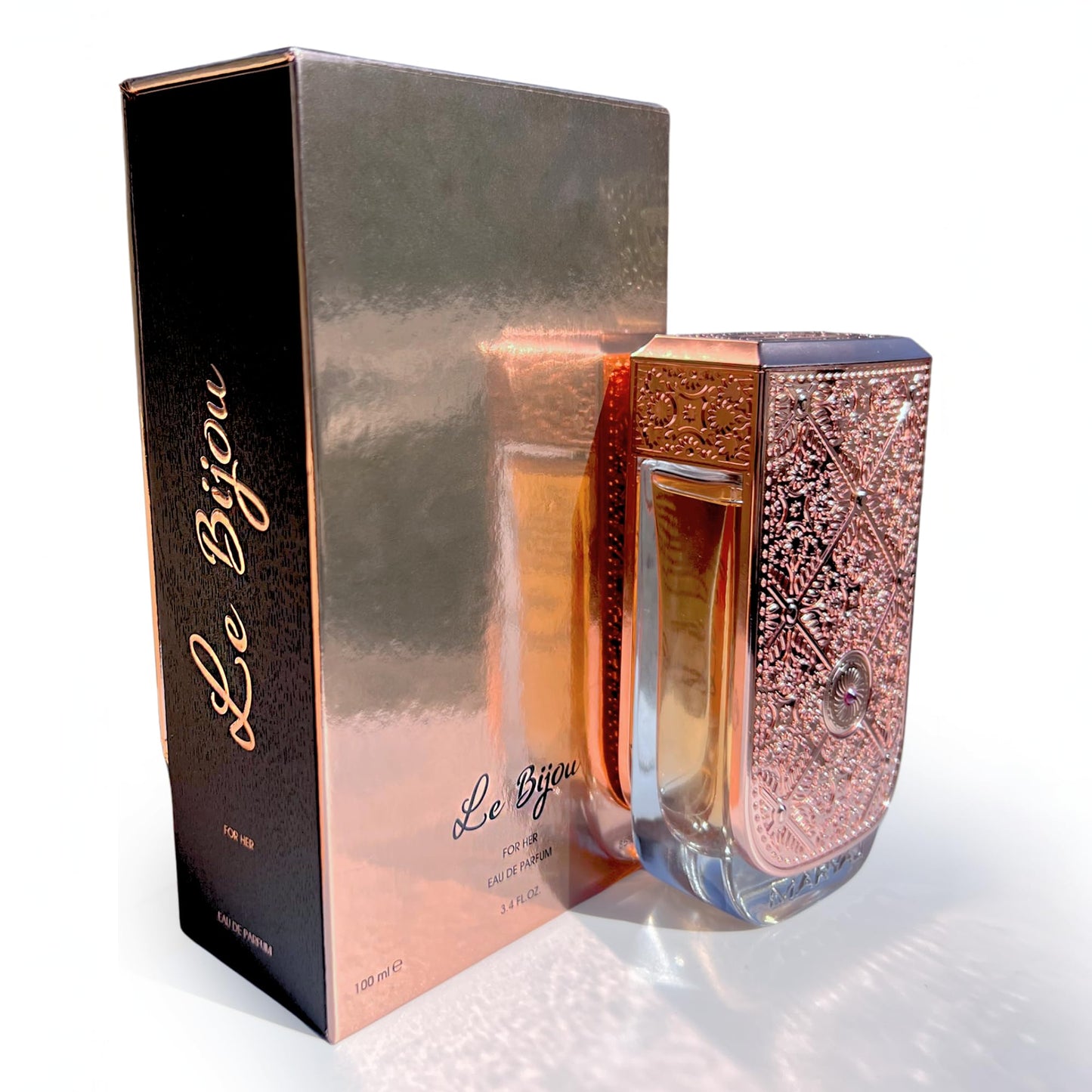 Maryaj Le Bijou - Long-Lasting Women's Perfume - Bergamot, Jasmine, Musk Perfume for Women - Eau de Parfum with Floral and Woody Fragrances - 3.4 oz.