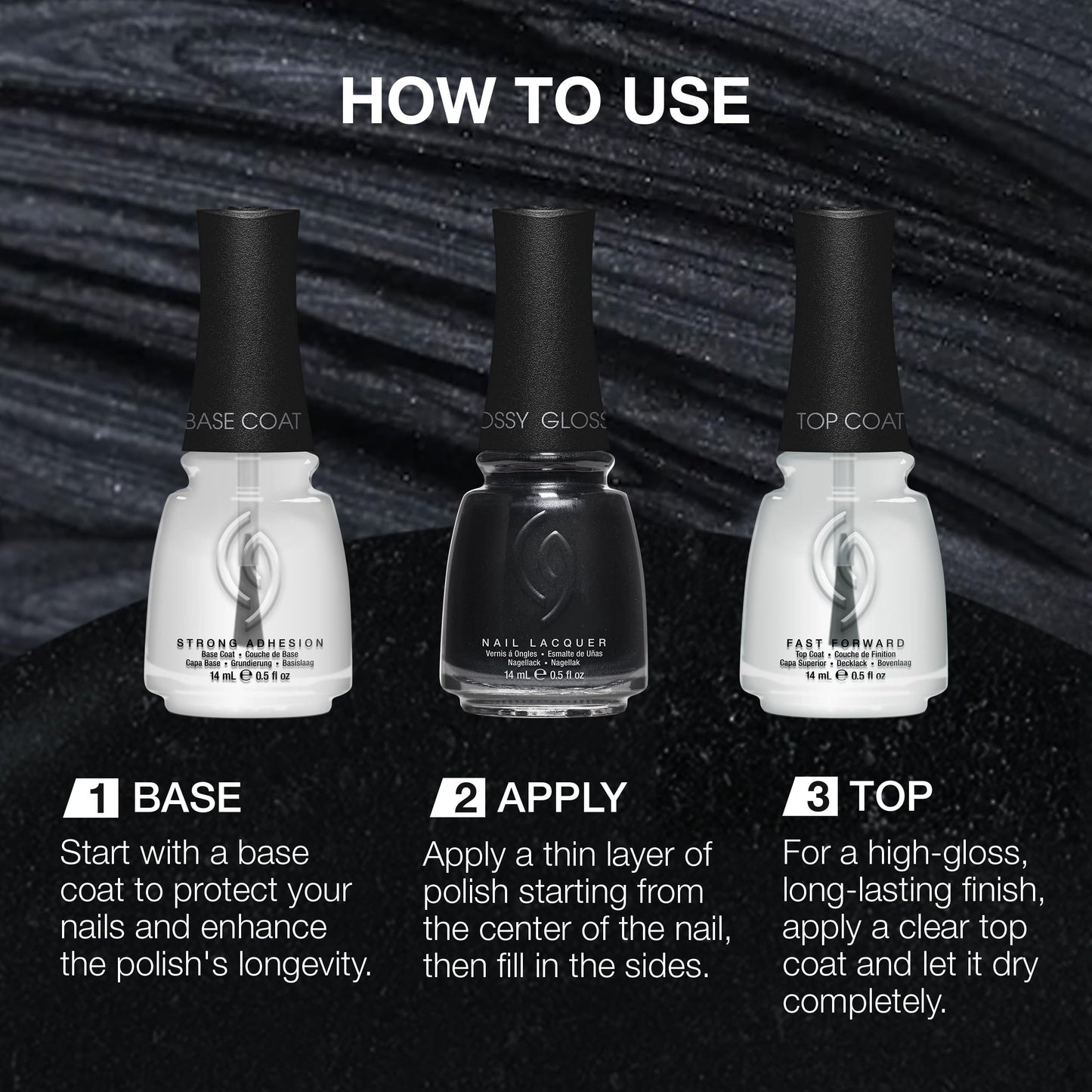 China Glaze CG Nail Lacquer Nail Polish, Quick Dry, Chip Resistant, for Salon & DIY Manicure, 0.5 fl oz
