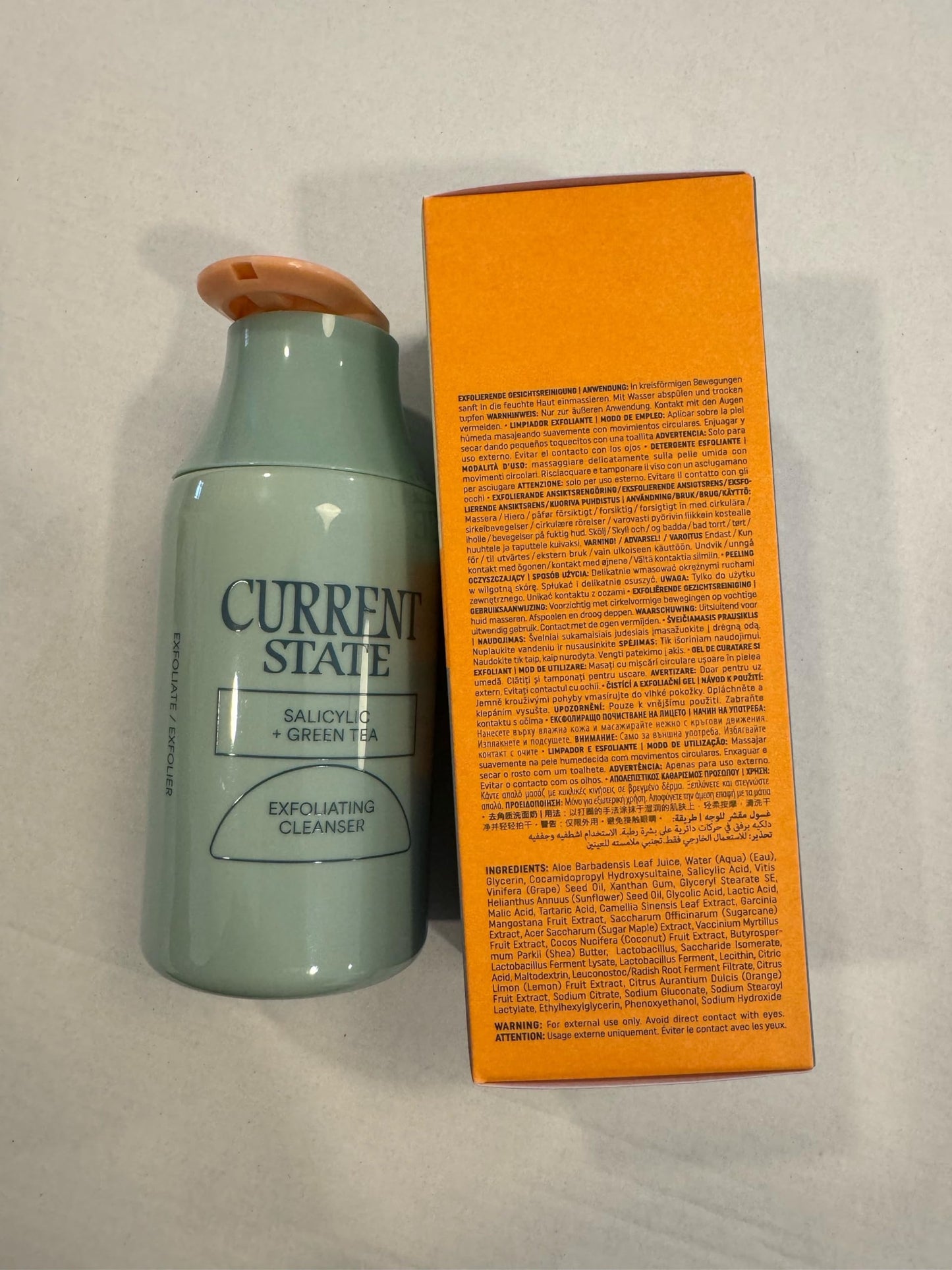 Exfoliating Face Wash - 2% Salicylic Acid Cleanser and Green Tea by Current State | Acne Wash | Pore Minimizer For Face | 5.1 fl oz. Made In The USA