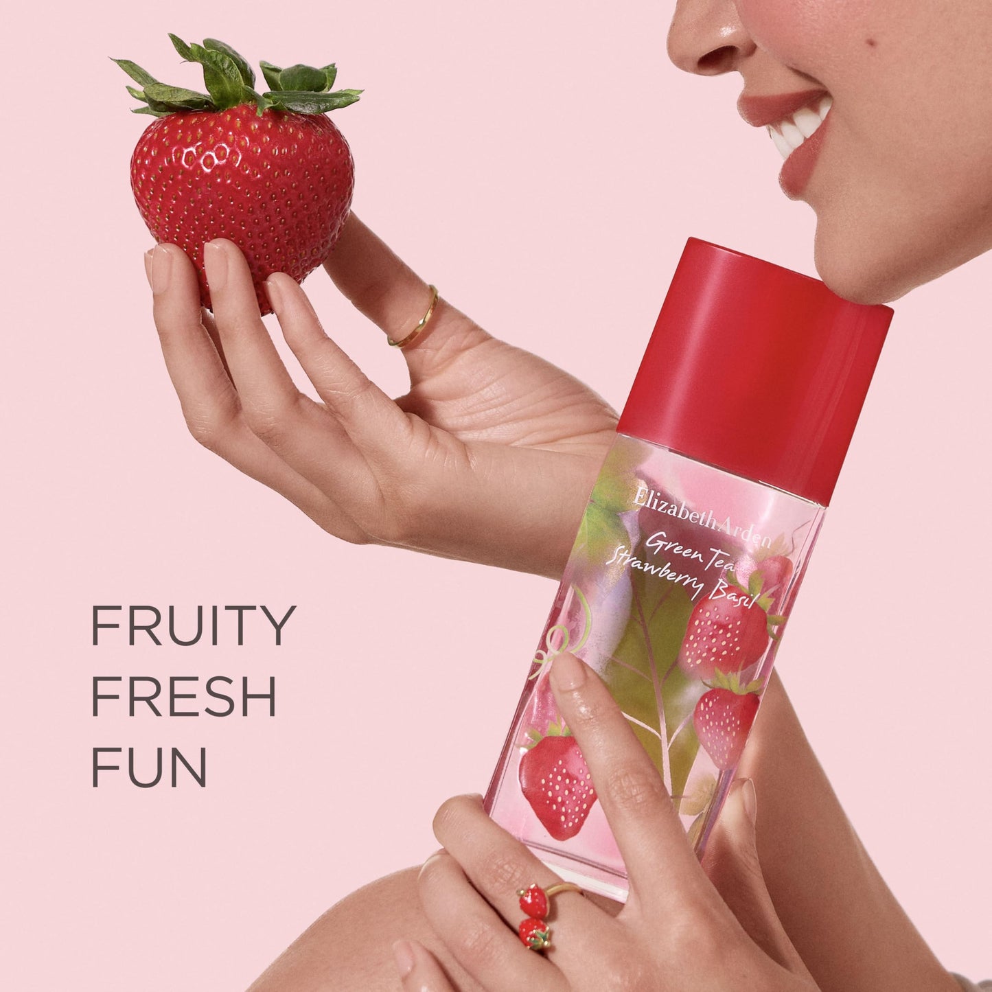 Elizabeth Arden Green Tea Strawberry Basil Eau de Toilette, Perfume for Women, Long Lasting, Fruity & Fresh Fragrance