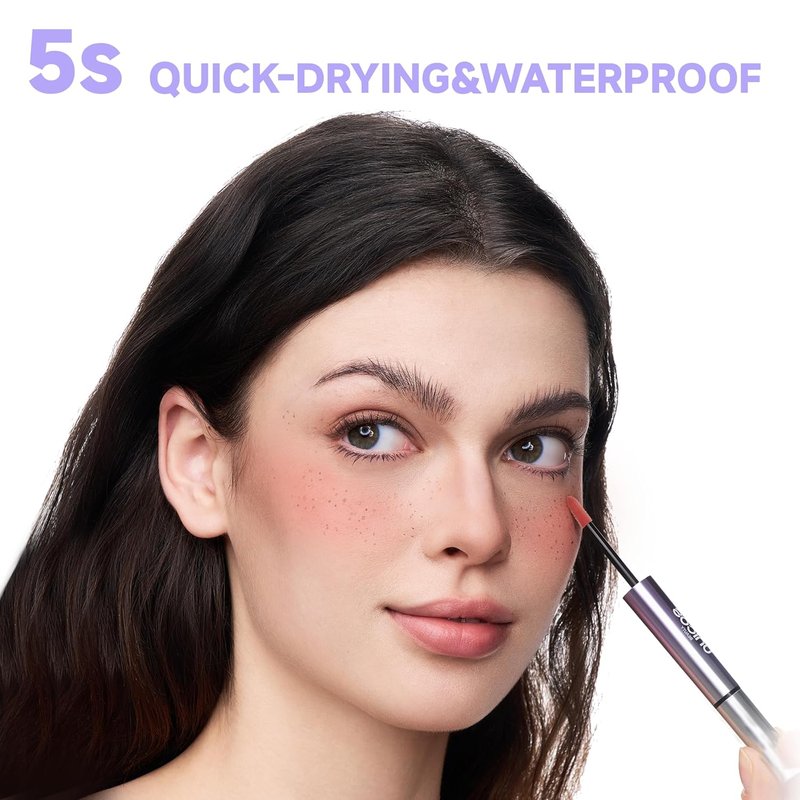 Freckle Stamp Pen - 2-in-1 Faux Freckle & Blush Makeup | Quick-Drying, Waterproof, Long-Lasting, Easy to Use