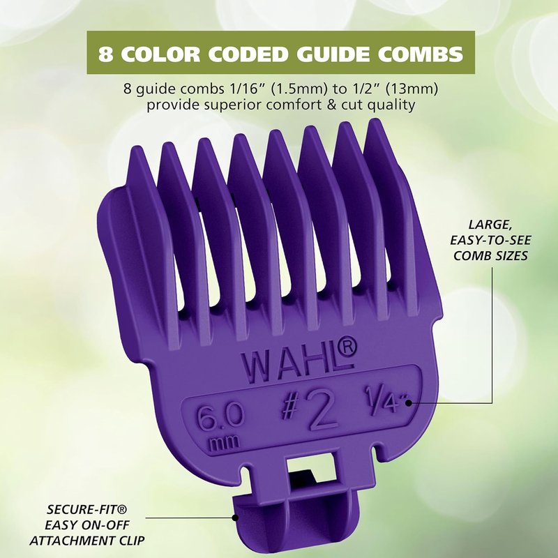 Wahl Color Pro Rechargeable Cordless Beard Trimmer Set | Includes Detail Eyebrow & Nose Hair Trimmers
