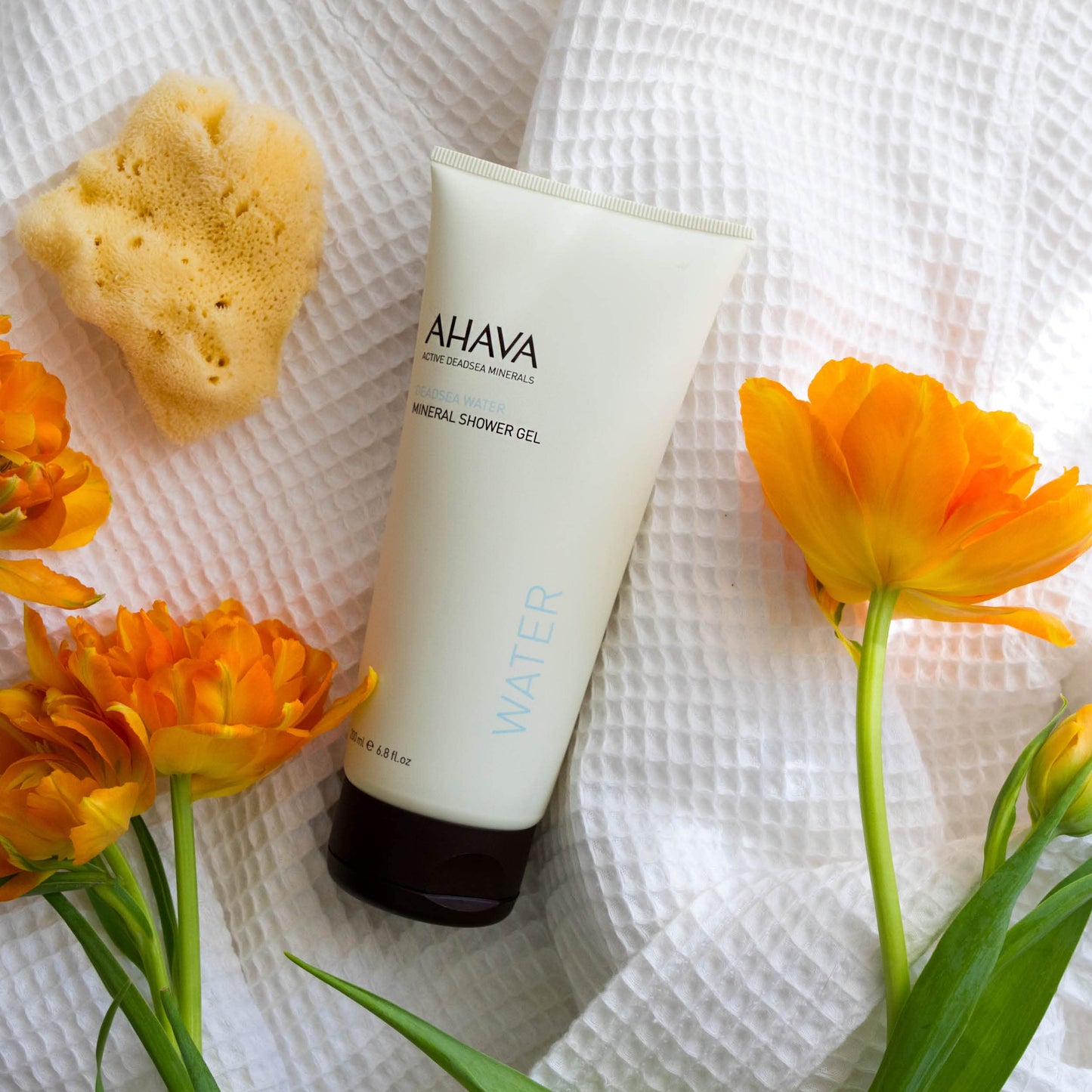 AHAVA Dead Sea Water Mineral Shower Gel, Original - Refreshes & Relaxes, Washes Away Dirts & Impurities, Enriched with Exclusive Mineral Blend of Dead Sea, Osmoter & Zinc, 6.8 Fl.Oz