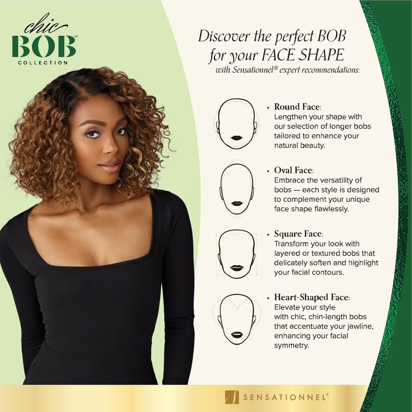Sensationnel Chicbob Lace Frontwig-Lob Unit 3, LIGHTASHBLONDE