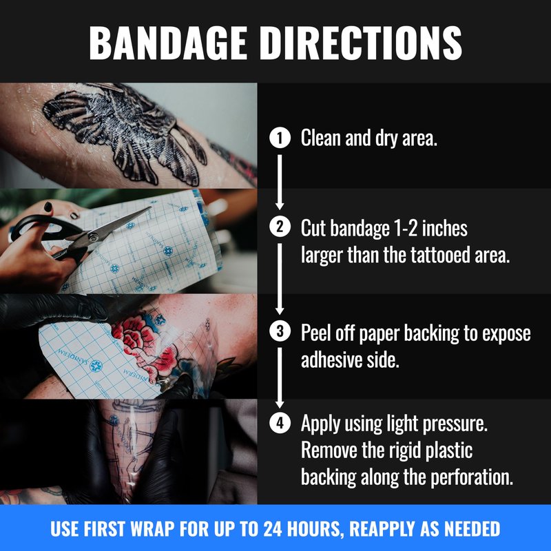 Saniderm Original Tattoo Aftercare Bandage (Small Roll, 4 in x 8 yd)