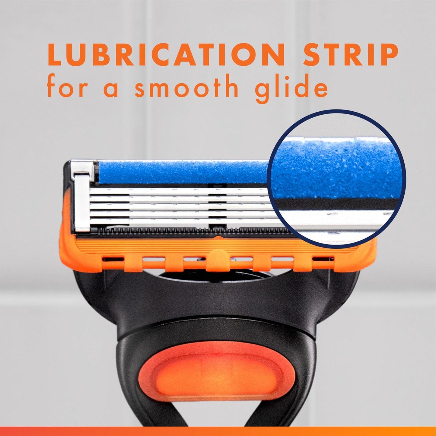 Gillette Fusion5 Razors for Men - 1 Razor & 4 Blade Refills | Lubrastrip for Comfort