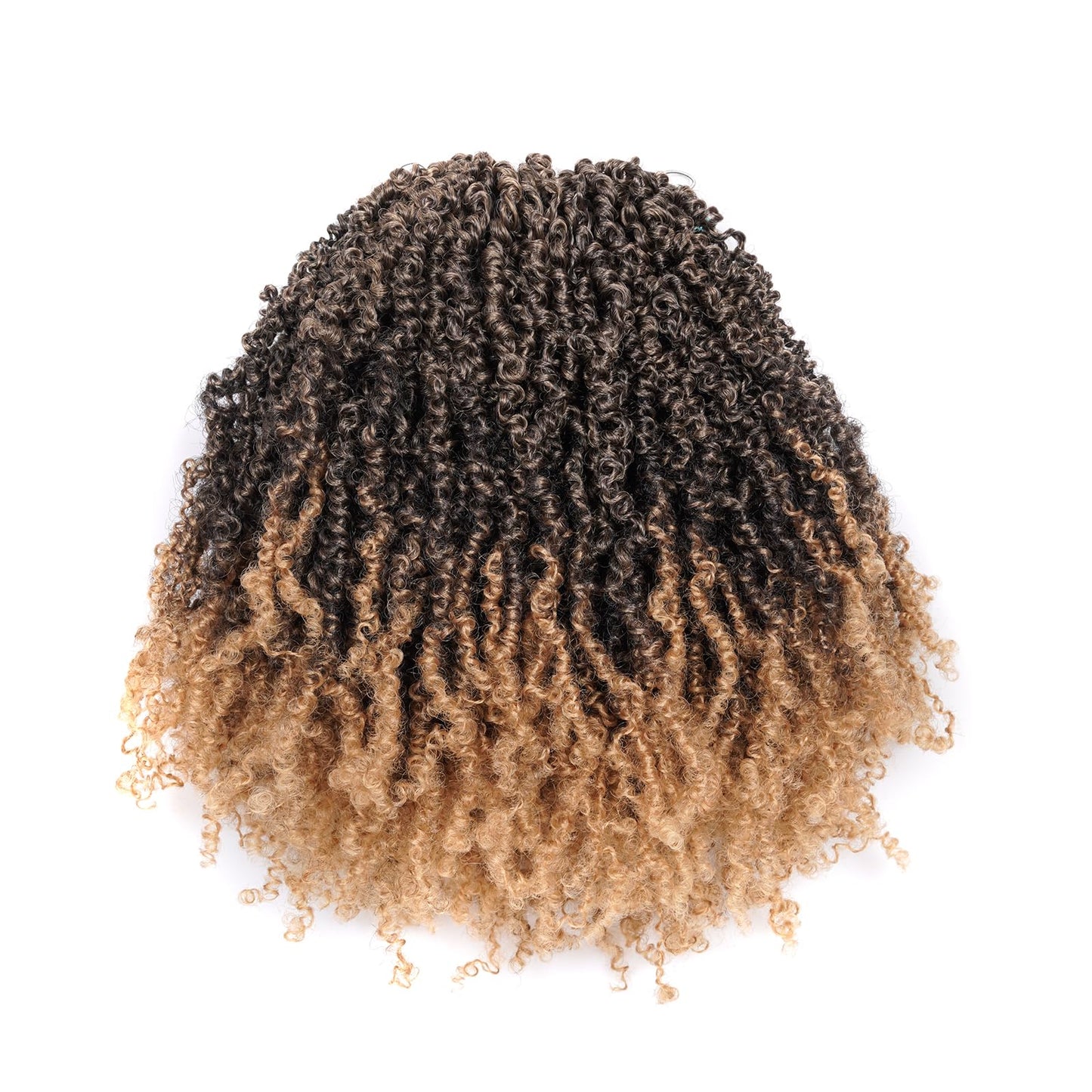 GIX Yanky Twist Crochet Hair - 6 Inch 8 Packs (30 Strands/Pcs) Ombre Blonde Pre-twisted Fluffy Spring Mini Twist Short Bob Passion Twist, Crochet Braids Braiding Hair (6 Inch, T27-8P)