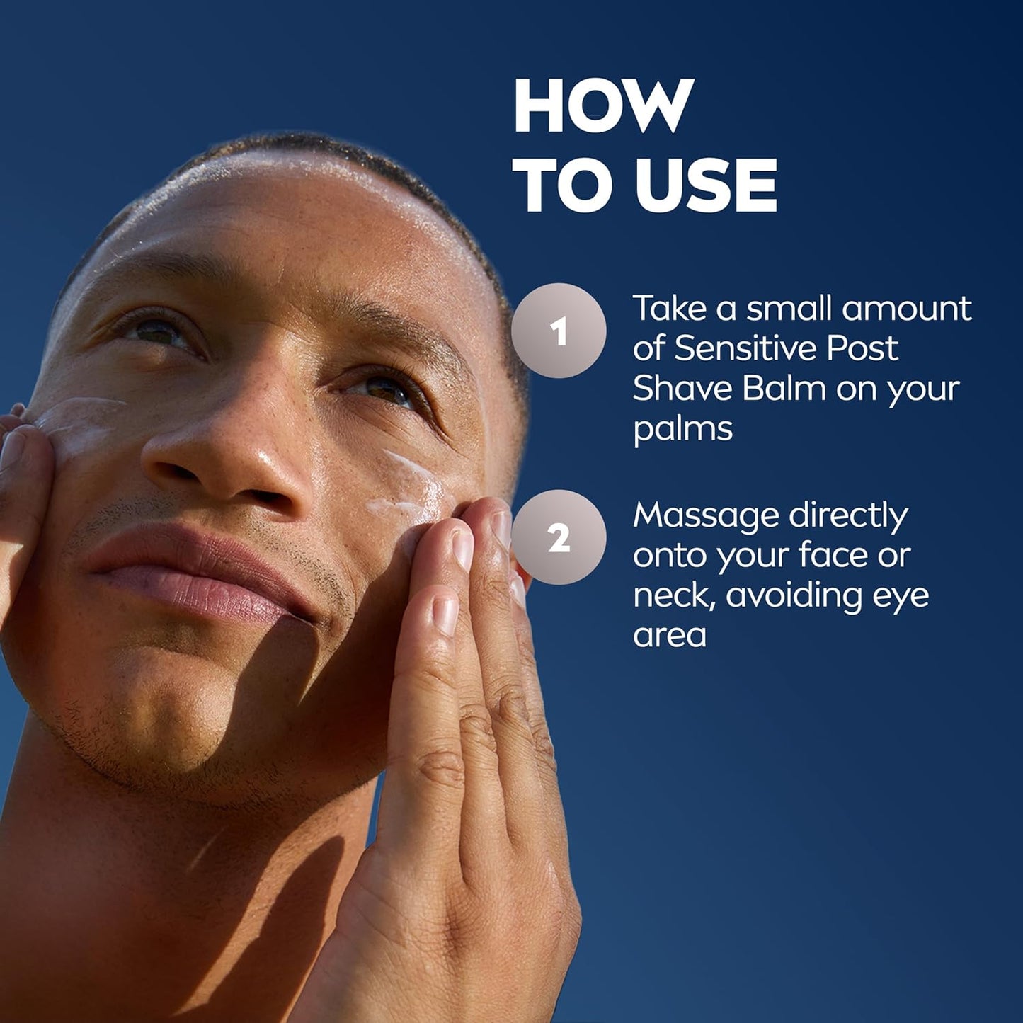 NIVEA MEN Post Shave Balm for Sensitive Skin - Alcohol Free, VitaminPro Complex | 3.3 Fl Oz