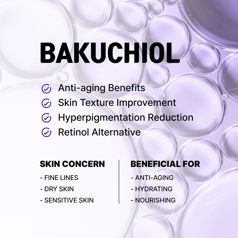 Korean Bakuchiol Concentrate DIY Mix-in Serum 30,000 ppm - High Potency Retinol Alternative | Wrinkle Reduction Skin Firming & Smoothing - Anti-Aging Sensitive Skin Vegan & Cruelty-Free Non-GMO 1 oz