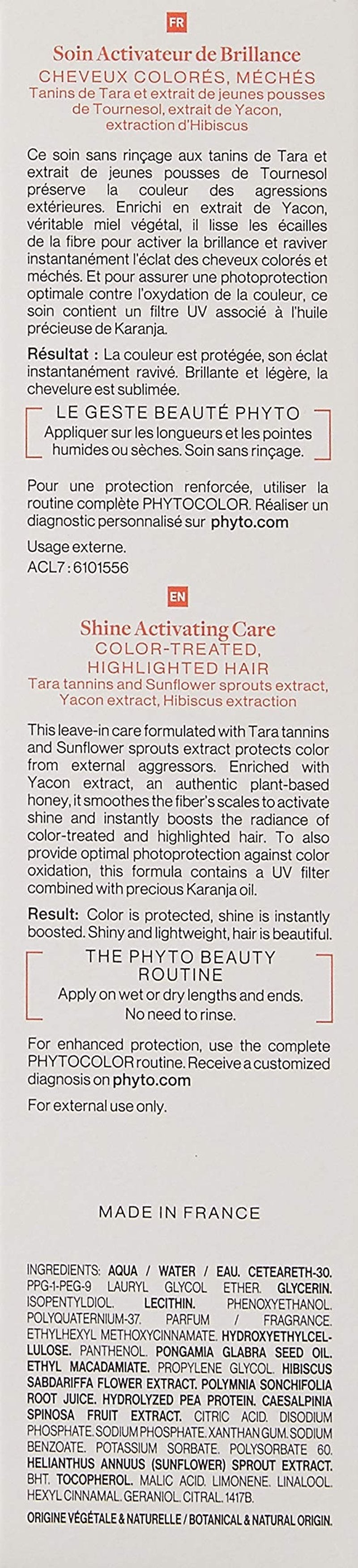 PHYTO Phytocolor Shine Activating Care, 5.07 fl oz