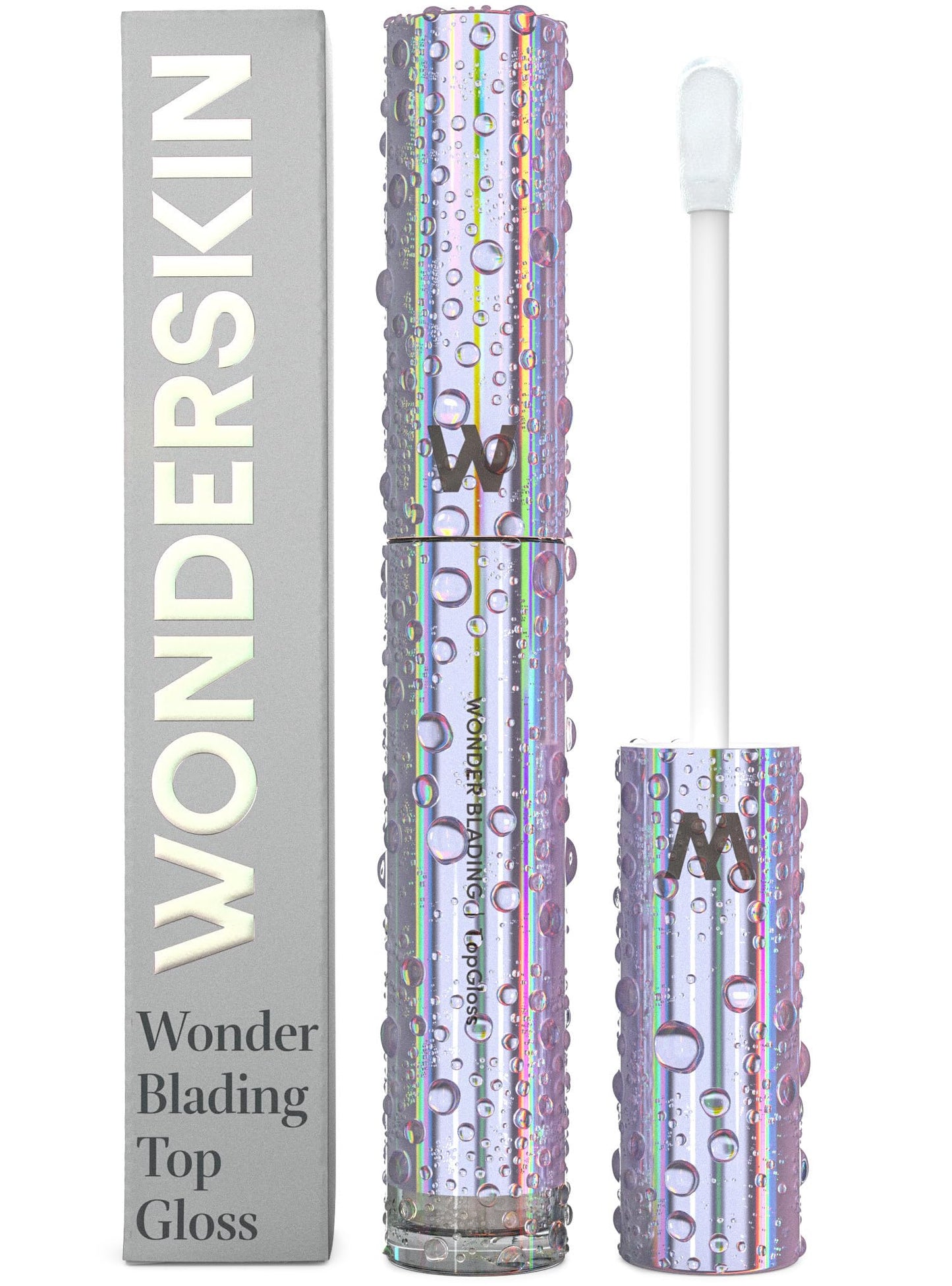 Wonderskin Lip Gloss – Wonder Blading Top Gloss, Hydrating High Shine Lip Makeup (Clear Shine)