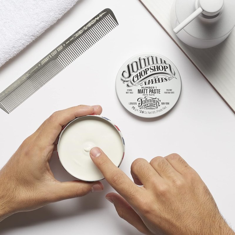 Men's Hair Styling Matte Paste - Pro-Quality Strong Hold & Natural Look | 2.6 oz with Soybean Oil Hydration