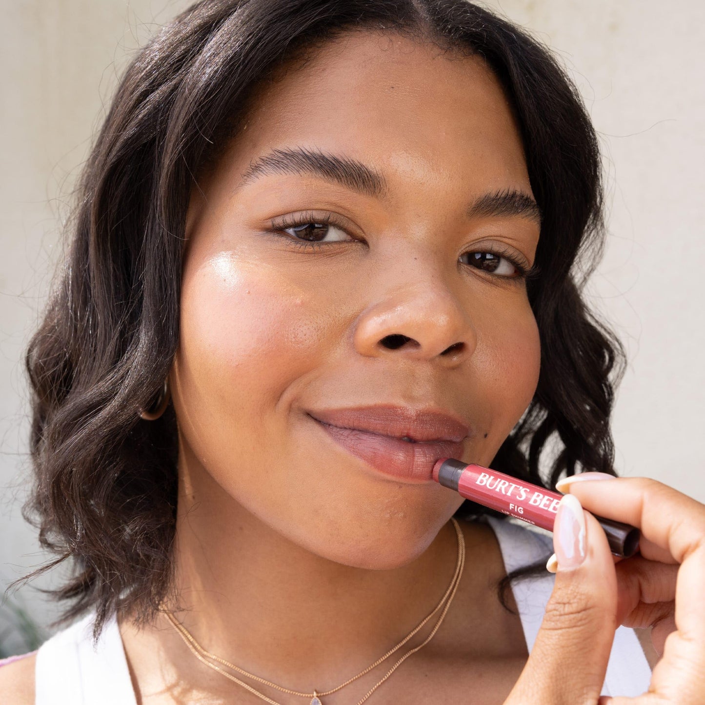 Burt's Bees Shimmer Lip Tint Set, Mothers Day Gifts, Tinted Lip Balm Stick, Moisturizing for All Day Hydration with Natural Origin Glowy Pigmented Finish & Buildable Color, Champagne (4-Pack)