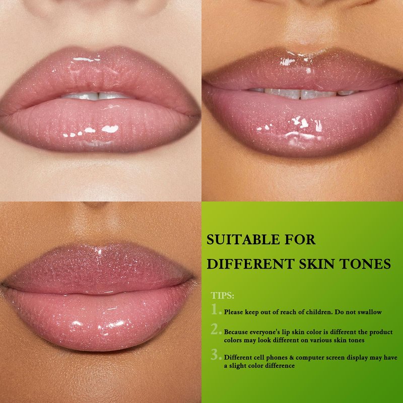 Wugbc Brown Lip Liner Pink Lip Oil Gloss Click Lip Balm Clear Shimmer, Hydrating Lipstick Tinted Lip Oil for Women Makeup, Lightweight Non Sticky Liquid Lipstick Lip Liner Pencil Combo Set