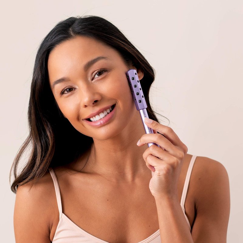 Plum Beauty Uplifting Facial Roller, Massaging Stones revive Skin, Face Massager Beauty Roller, Skincare Wand for Skin Tightening & Firming