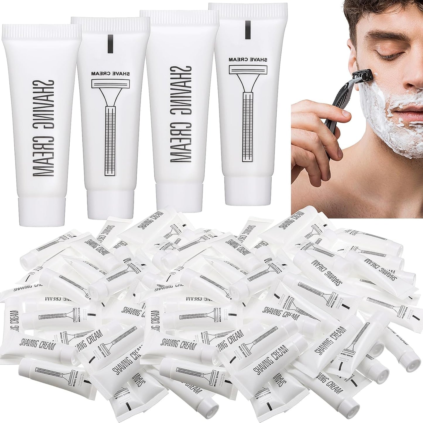 Disposable Shaving Cream | Travel Size 10ml | Ideal for Hotels, Camping & Toiletries (150 Pcs)