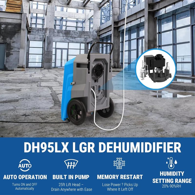 Water Damage Restoration Combo Package - 12 Air Movers, 2 Air Scrubbers & 2 LGR Dehumidifiers