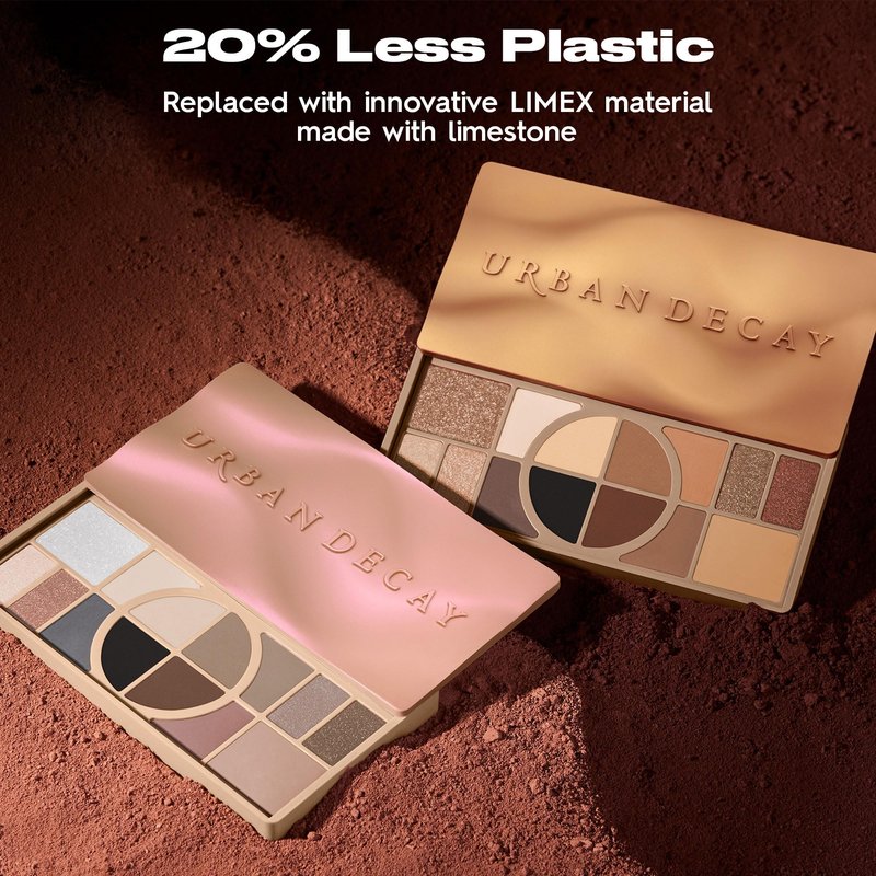 Urban Decay Naked Shaped Multi-Use Eyeshadow Palette - Warm Neutral Eye & Face Palette, 14 Crease & Transfer-Resistant Shades, Up to 16HR Wear, Sculpting Creams, Defining Powders, Shimmer Highlighters