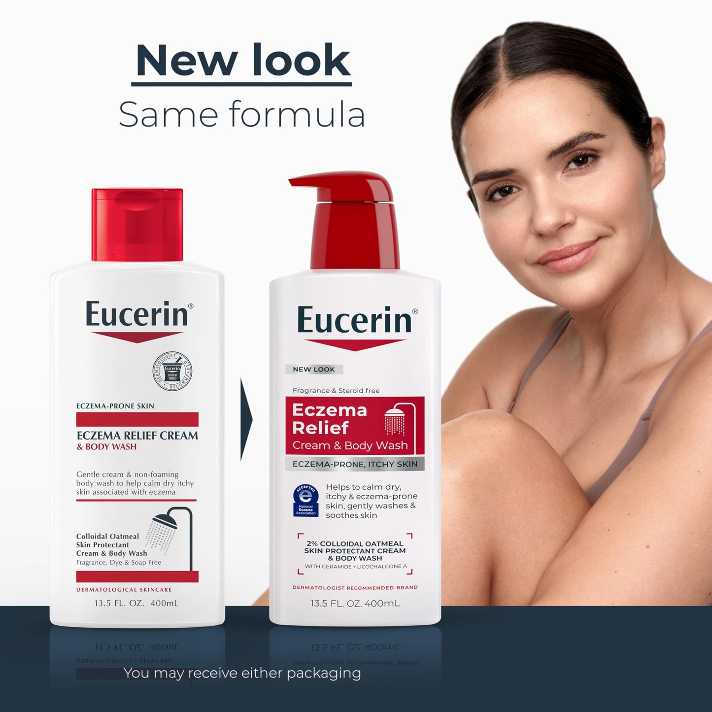 Eucerin Eczema Relief Cream and Body Wash, 13.5 FL OZ