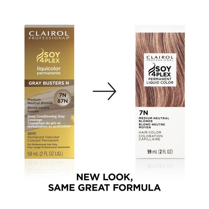 Clairol Professional Permanent Liquicolor, 7n Med Neutral Blonde, 2 Fl Oz - Packaging May Vary