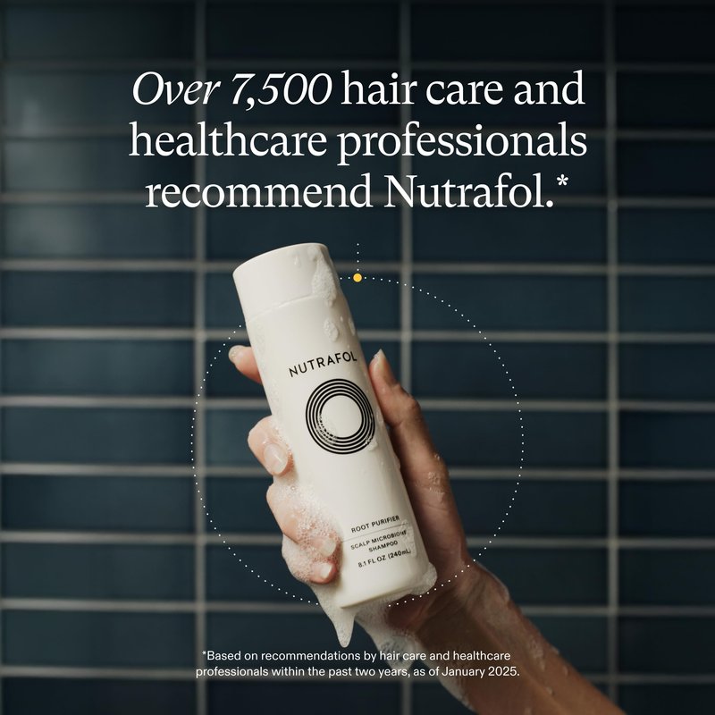 Nutrafol Shampoo, Cleanse and Hydrate Hair and Scalp, Improves Hair Volume, Strength and Texture, Physician-formulated for Thinning Hair, Color Safe, Sulfate Free - 8.1 Fl Oz Bottle