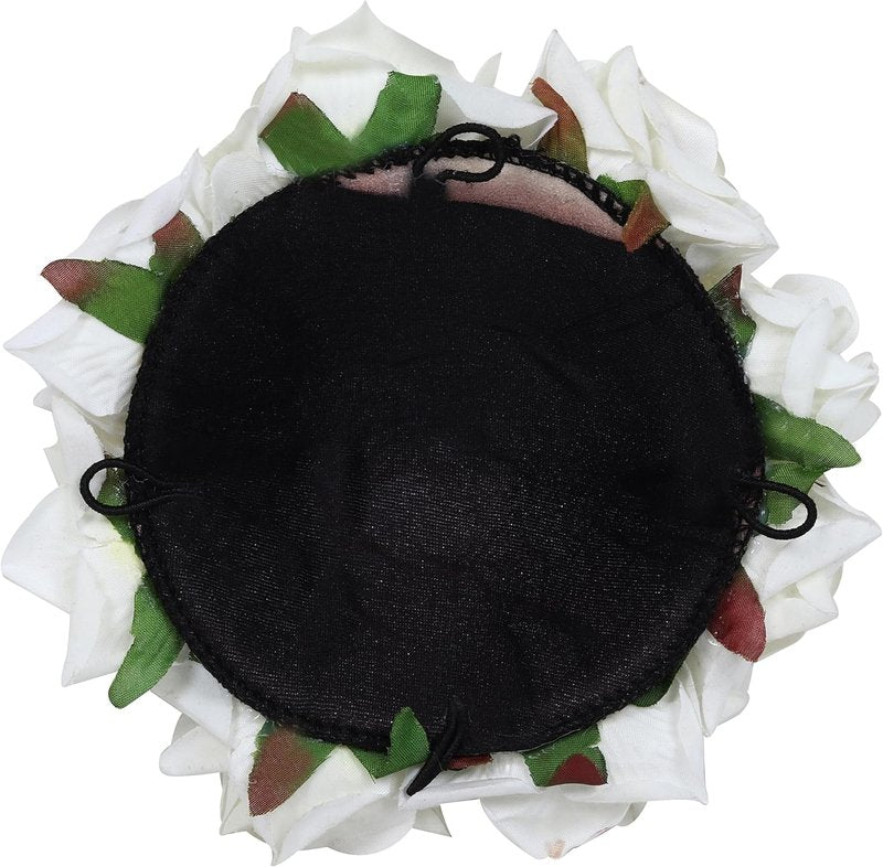 Artificial Blooming Flowers Hair Buns - Perfect for Weddings, Parties & Special Occasions