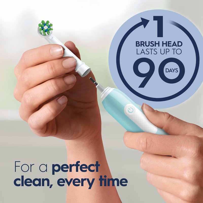 Oral-B Pro 1000 Electric Toothbrush - CrossAction Technology | Green Color