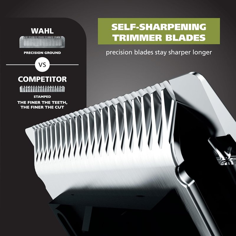 Wahl Color Pro Rechargeable Cordless Beard Trimmer Set | Includes Detail Eyebrow & Nose Hair Trimmers