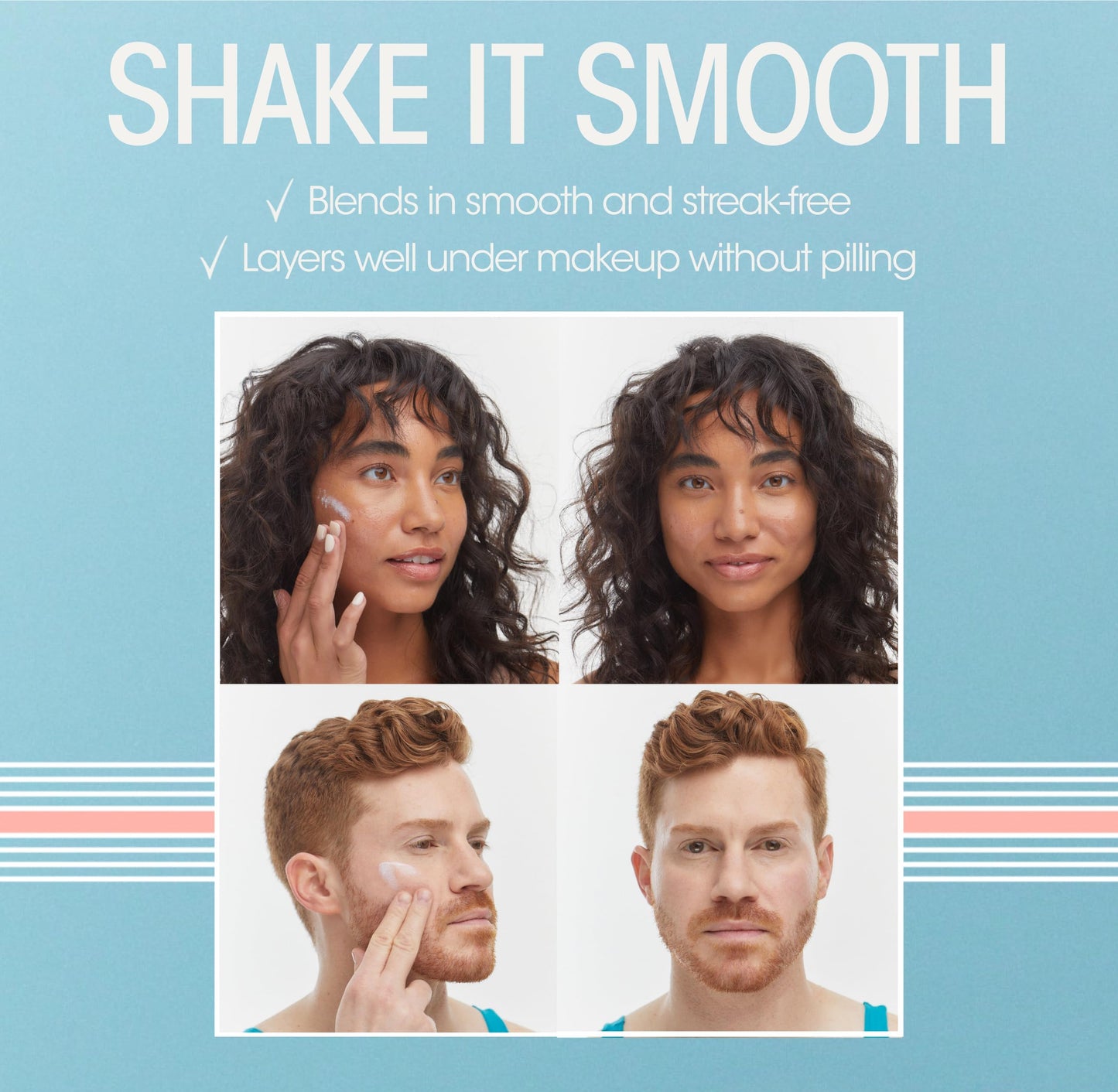 Vacation Shake Shake SPF 50 Mineral Face Sunscreen, 1.7 Fluid Ounces - Non-Nano Zinc Oxide, Non-Comedogenic, Streak-Free, Water-Resistant, Broad Spectrum, Moisturizer with SPF, Vegan