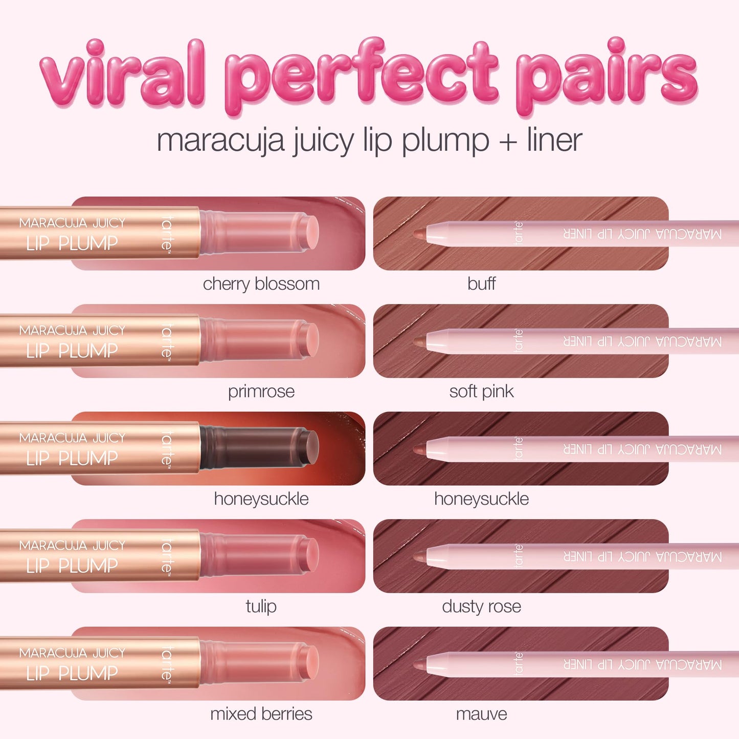 tarte maracuja juicy lip liner – Creamy, Matte, Lip Liner with Hyaluronic Acid with Vitamin E, Vegan & Cruelty-Free, full size, buff