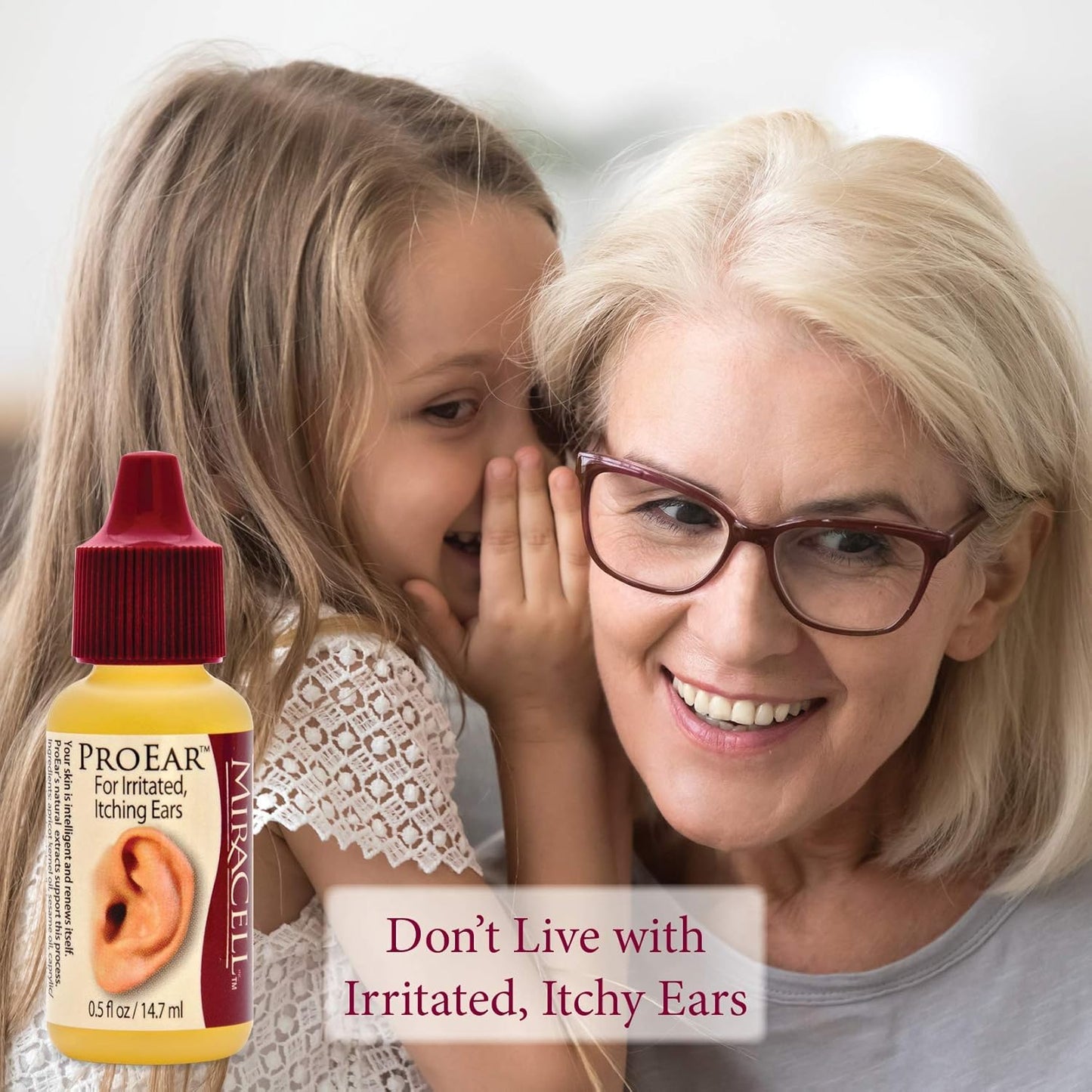 Ear Drops for Itchy Ears - Miracell ProEar Wax Softener for Adults & Babies | 0.5oz