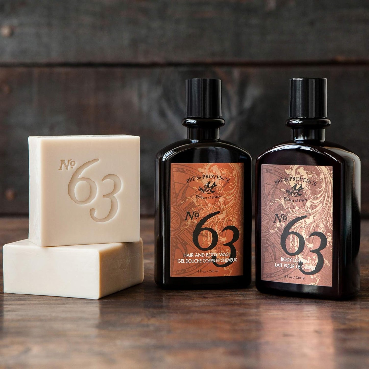 Pre de Provence No.63 Men's Lotion - Nourishing Hydrating Formula | 8.4 Fl Oz
