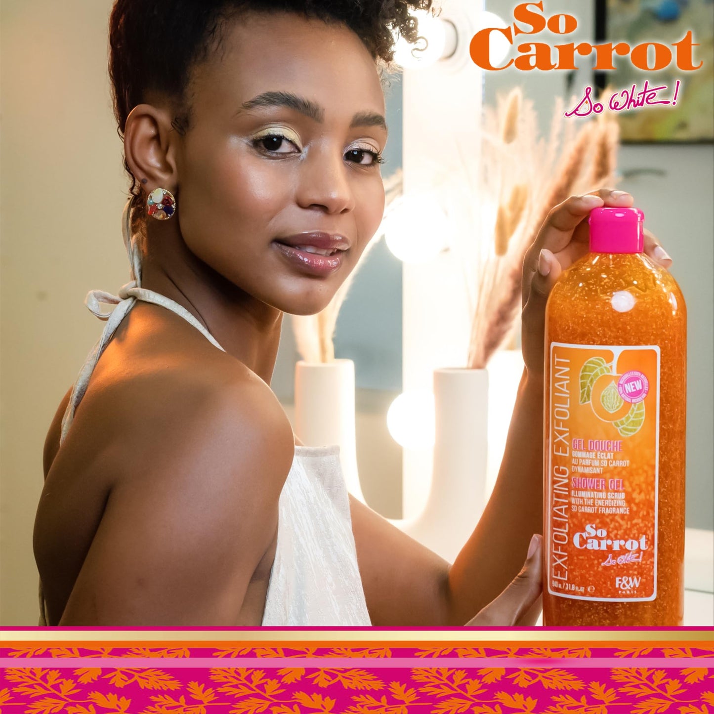 FAIR & WHITE So Carrot Body Scrub Body Wash 31.8 Floz / 940ml