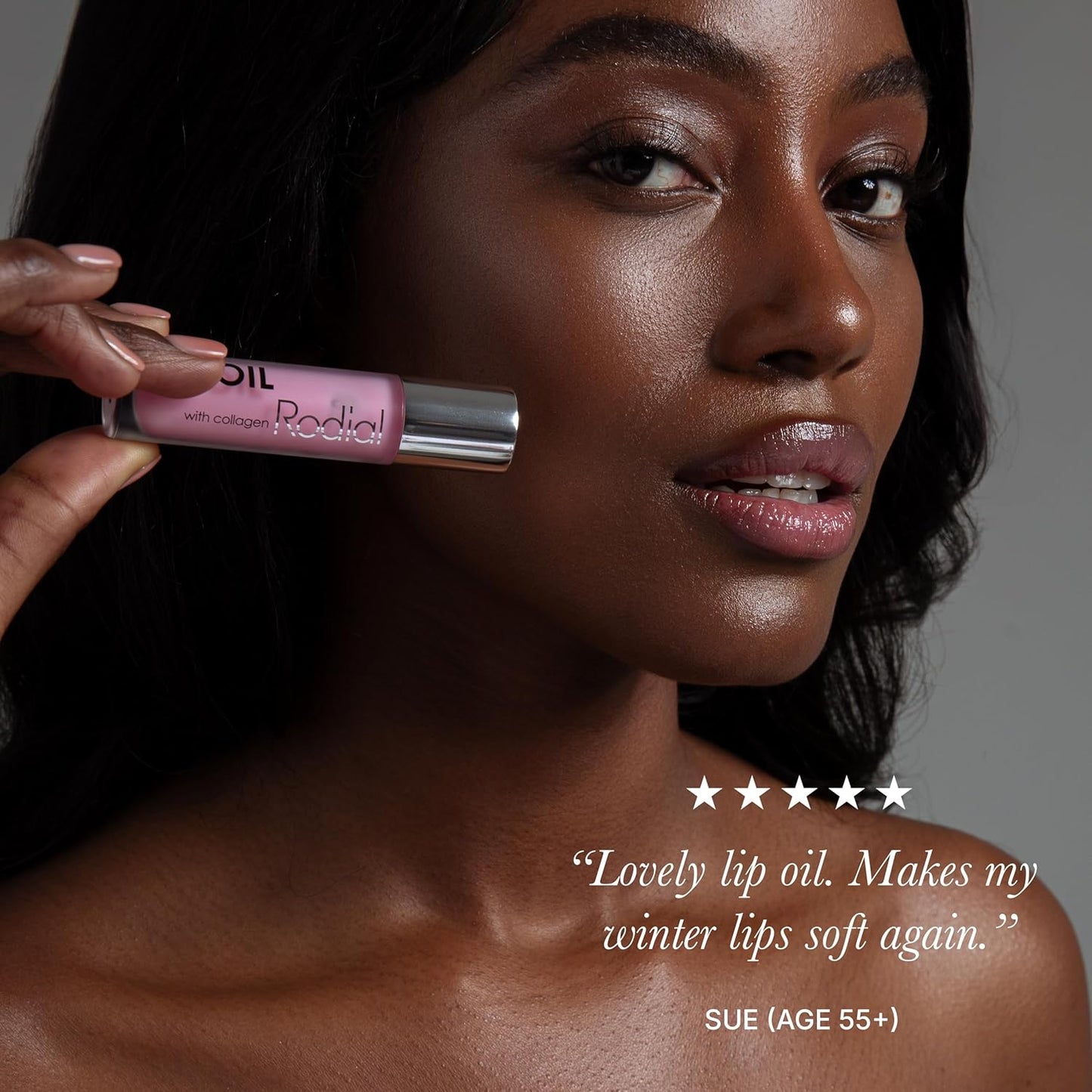 Rodial Plumping Collagen Lip Oil - Hydrating Vegan Lip Oil for Fuller Lips | 0.14 fl oz, Sheer Pink Finish