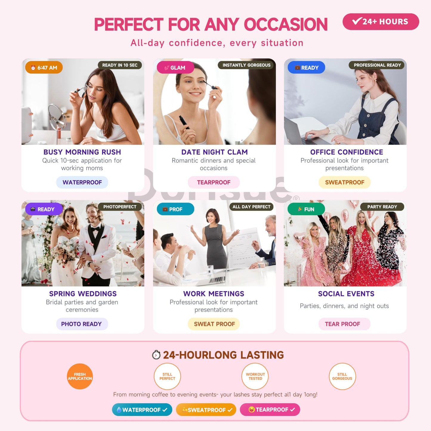 Dorisue Beautiful Cluster Lashes Kit for Beginners - 120PCS 5D Volume with 0.05mm Invisible Band, 3-Step Easy Application System with precision Tweezers and Mini Glue, Sleep Safe Waterproof