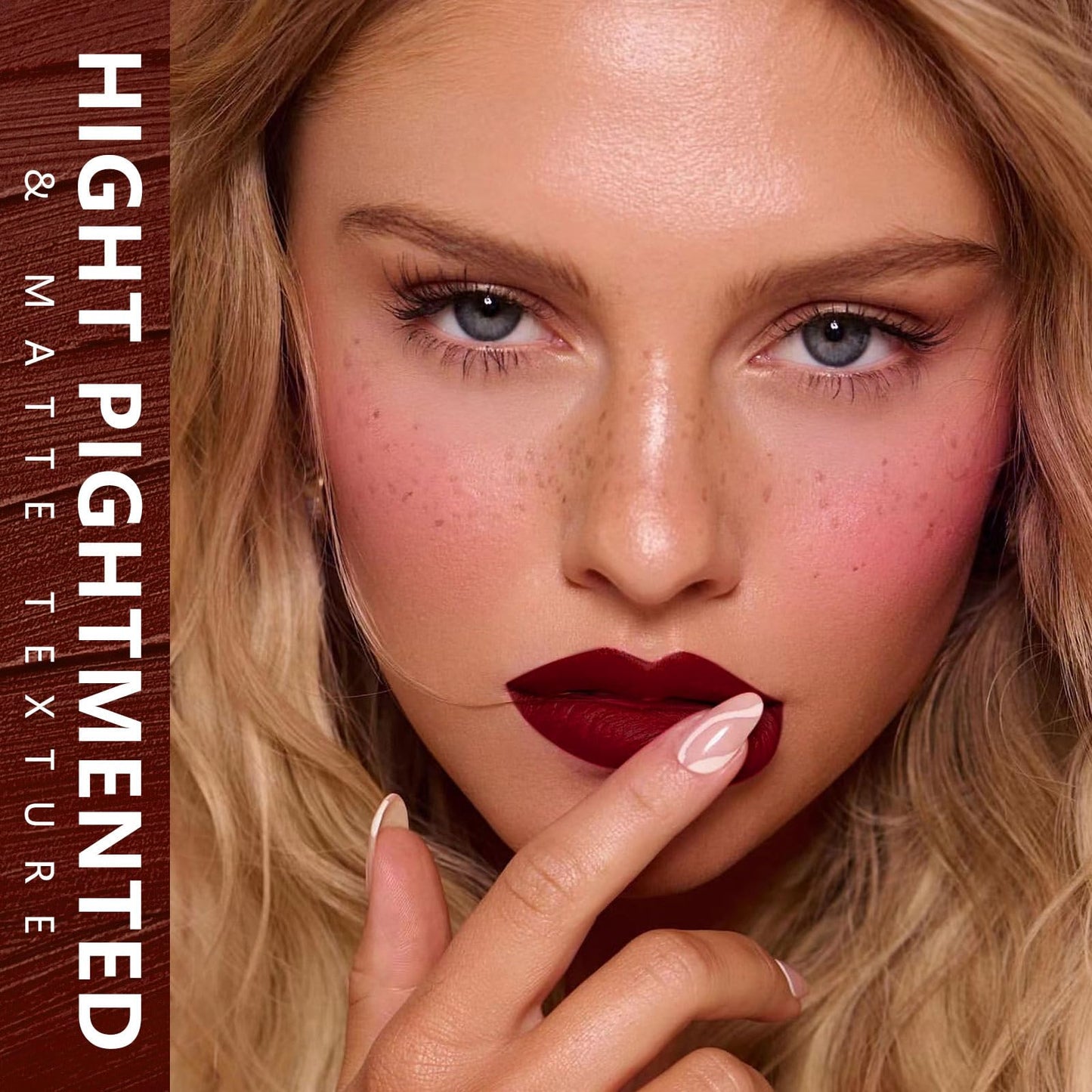 MAKI YIKA Dark Red Lipstick for Women Color Stay Long Lasting Lipsticks