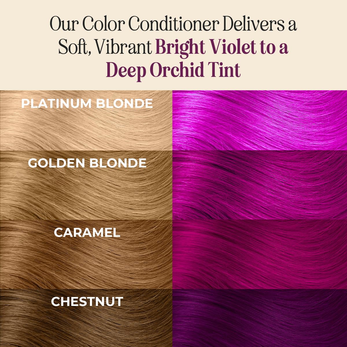 INH Hair Dye Set - Violet Garnet & Amethyst Dark Purple Semi Permanent Hair Color Duo, Vegan Color Depositing Conditioner, Ammonia & Sulfate-Free, No Bleach, No Peroxide, Ready to Use Bundle, 6oz