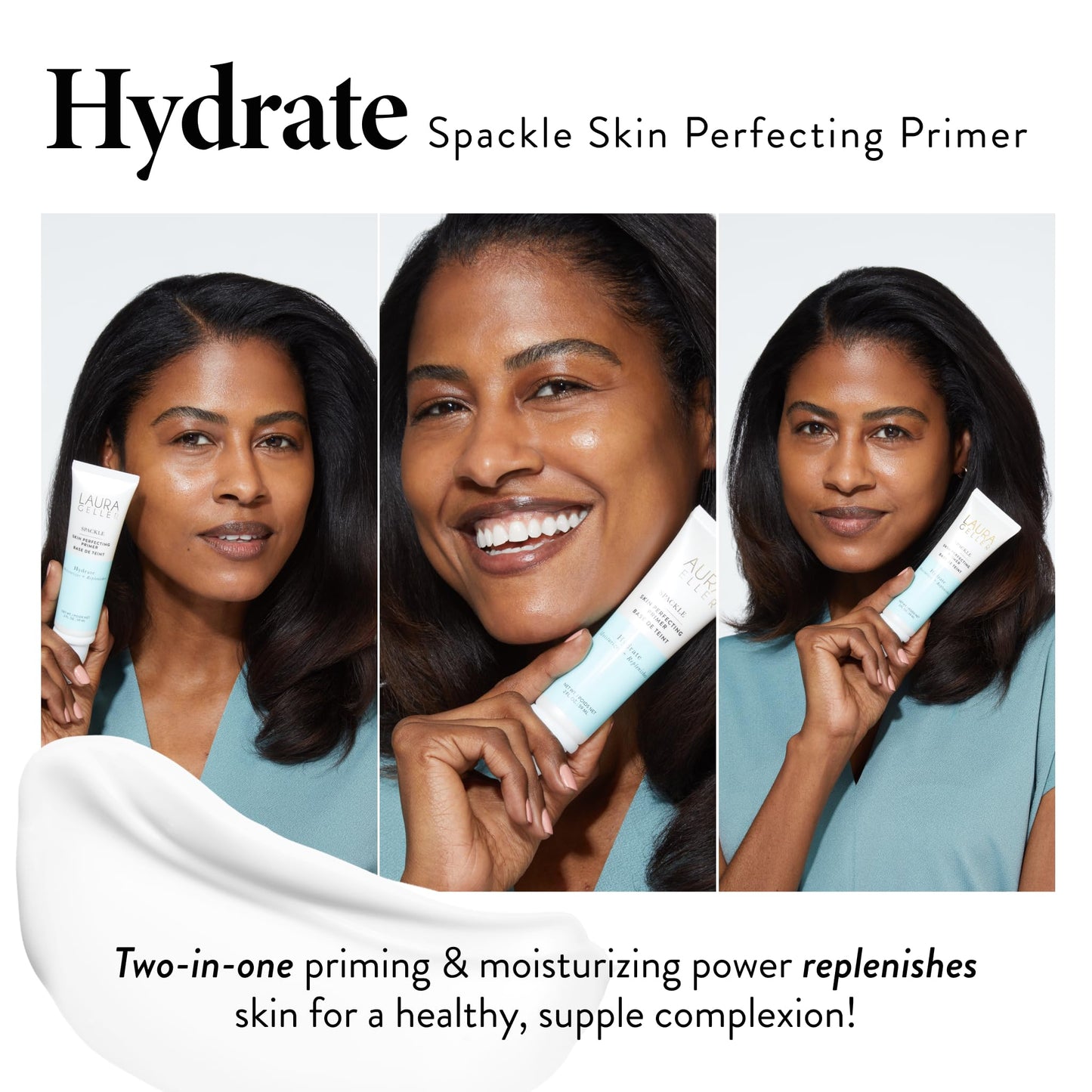 LAURA GELLER NEW YORK Spackle Duo: Spackle Super-Size Skin Perfecting Makeup Primer - Hydrate + Champagne Glow