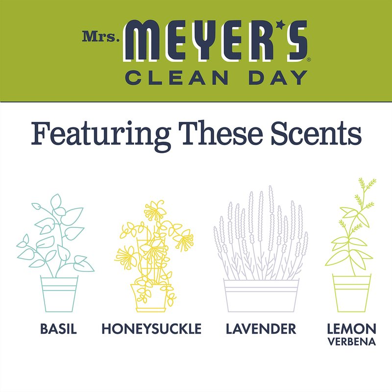 Mrs. MEYER'S Liquid Hand Soap Lemon Verbena, 12.5 Fl Oz (Pack of 6)