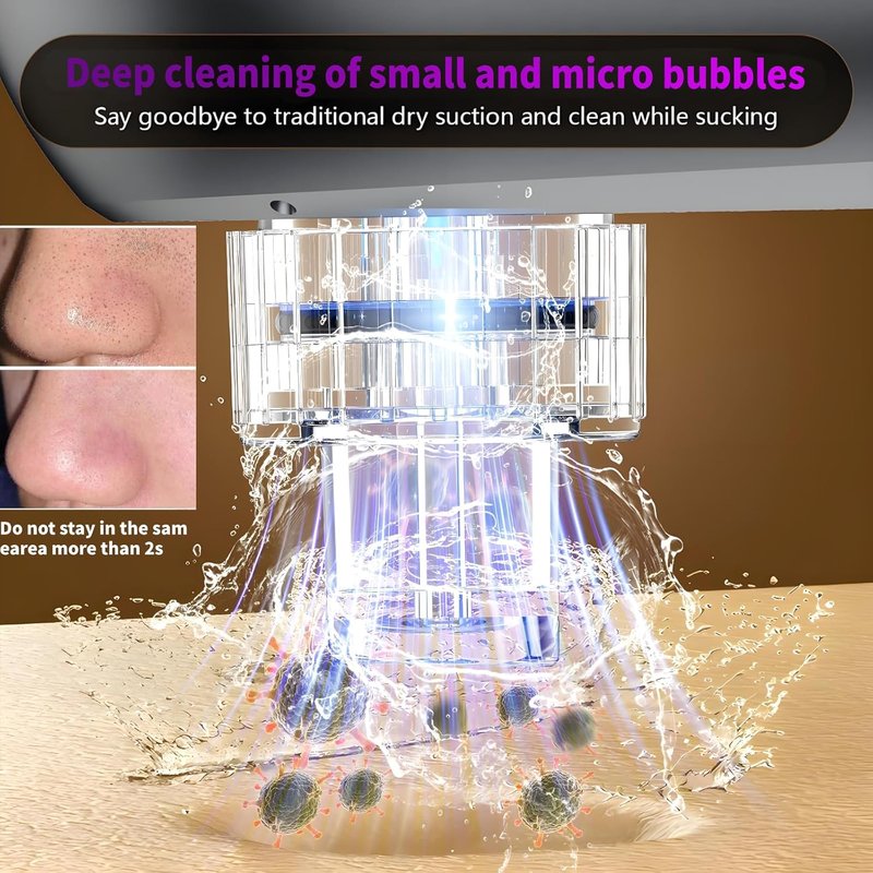 Blackhead Remover Vacuum - Hydrating Pore Cleaner & Pimple Extractor | USB Rechargeable Beauty Device