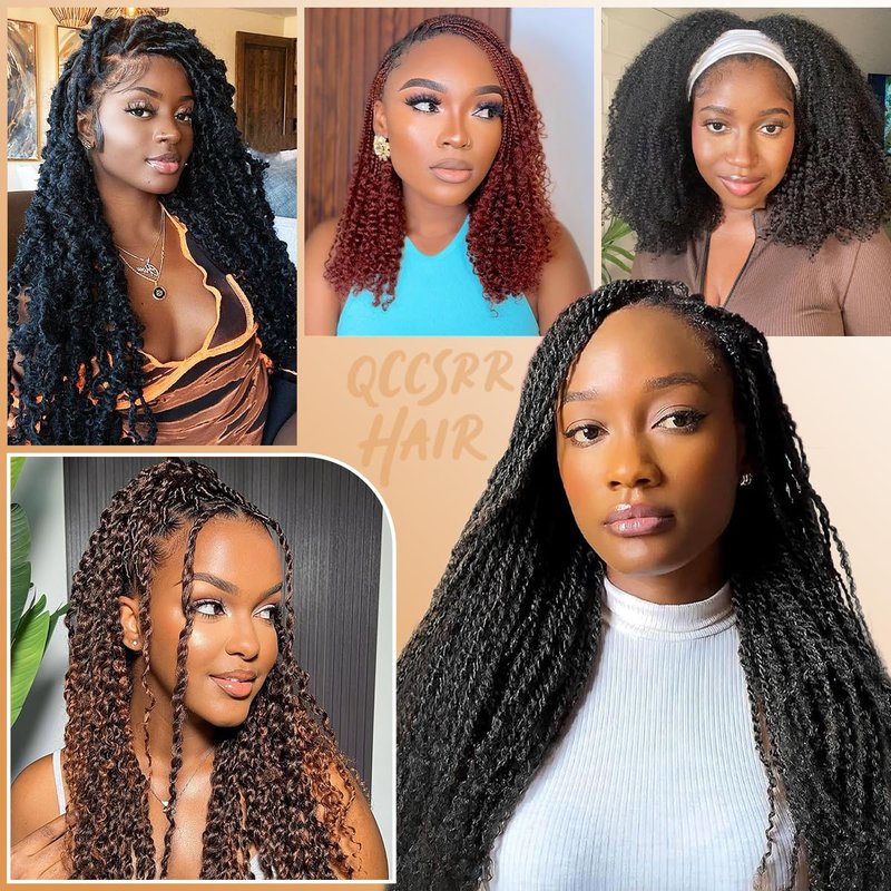 Afro Kinky-Curly Human Hair Bulk - 16 Inch, 50g Pack for Mini Twists, Dreadlocks & Braiding | Natural Black