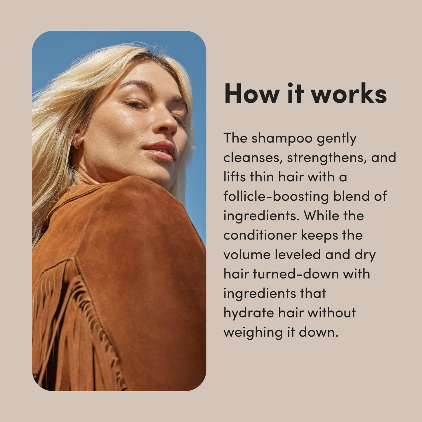 hers Full Volume Shampoo & Conditioner Set - Biovolume 128 & Biotin Formula - Volumizing, Shine-Boosting Hair Care - Paraben-Free - Coastal Cedar Citron Scent - 6.4 Fl Oz, 2 Count