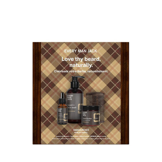 EVERY MAN JACK Sandalwood Beard Kit, 1 EA
